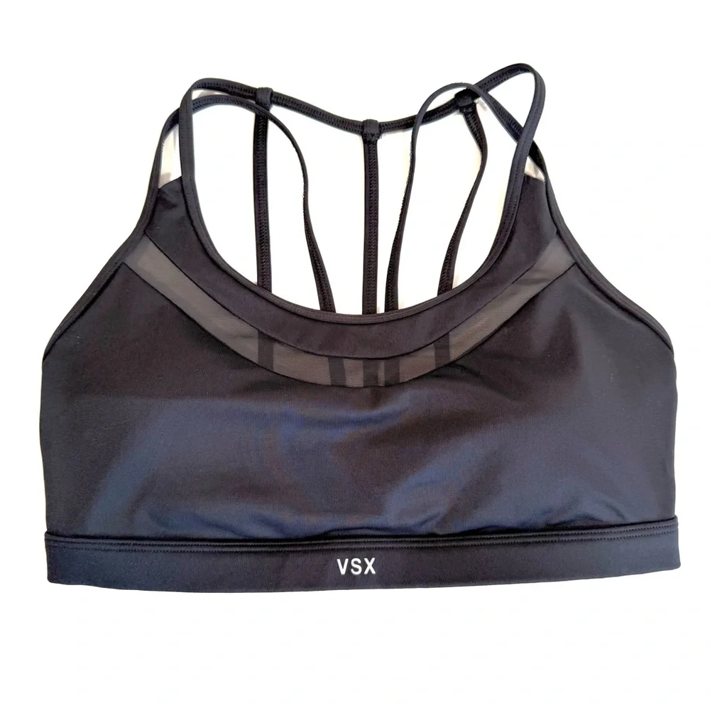 Victoria’s Secret VSX SPORT Mesh Cutout Strappy Back Sports Bra - Picture 8 of 11
